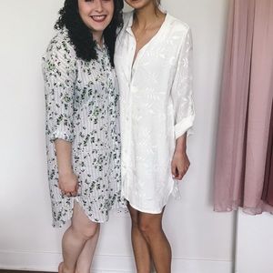 Plum Pretty Sugar floral boyfriend shirt